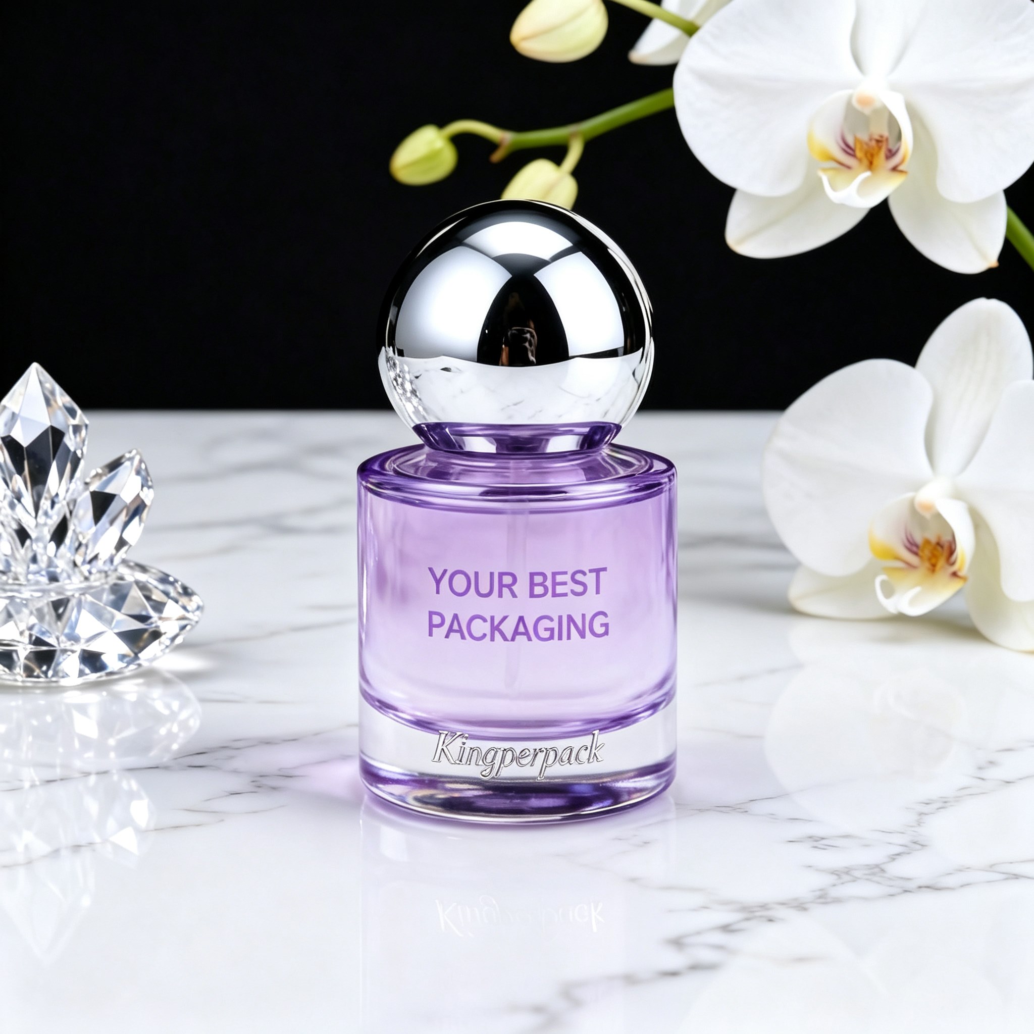50‑80ml Short Cylinder Glass Perfume Bottle