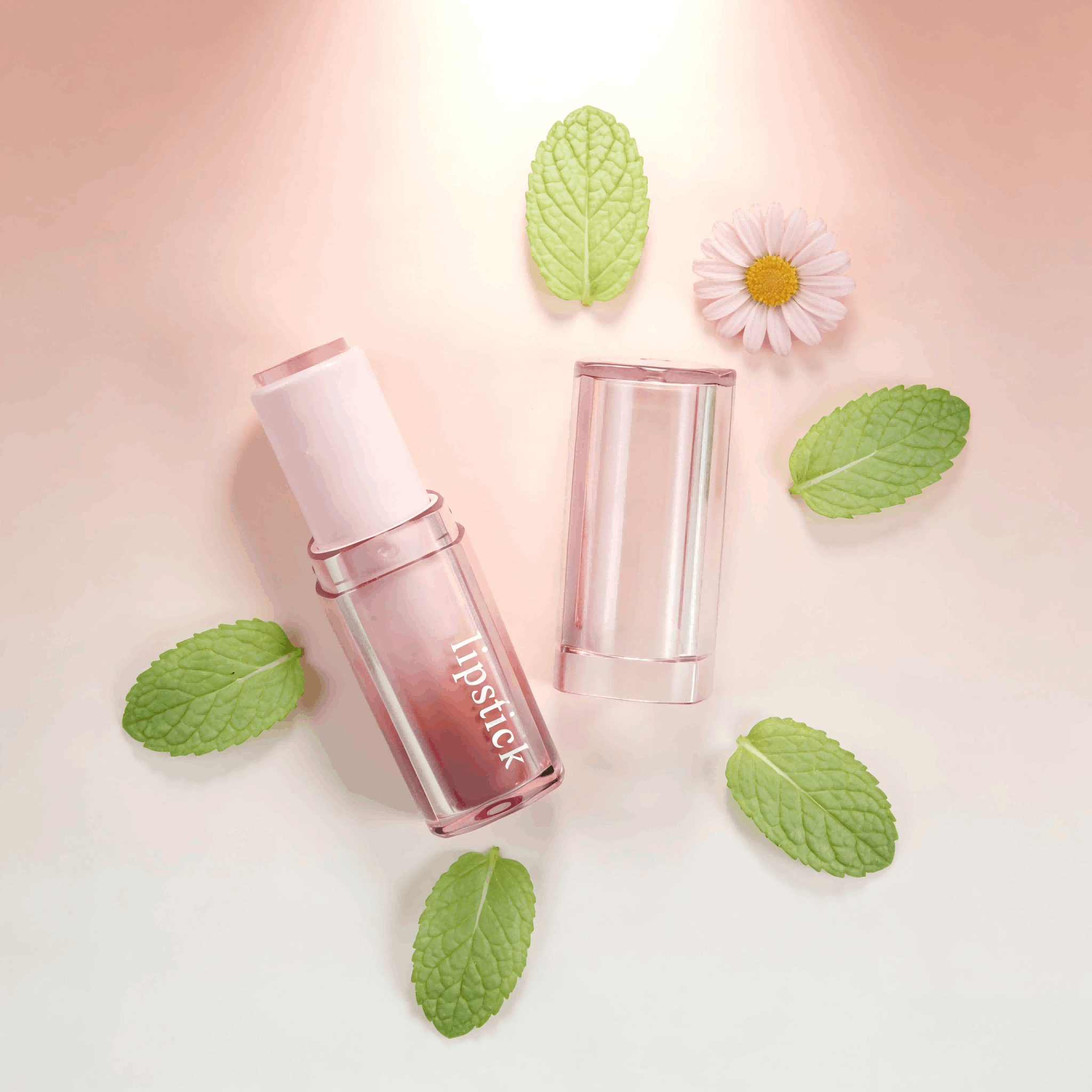 3.5g Square Transparent Lipstick Tube