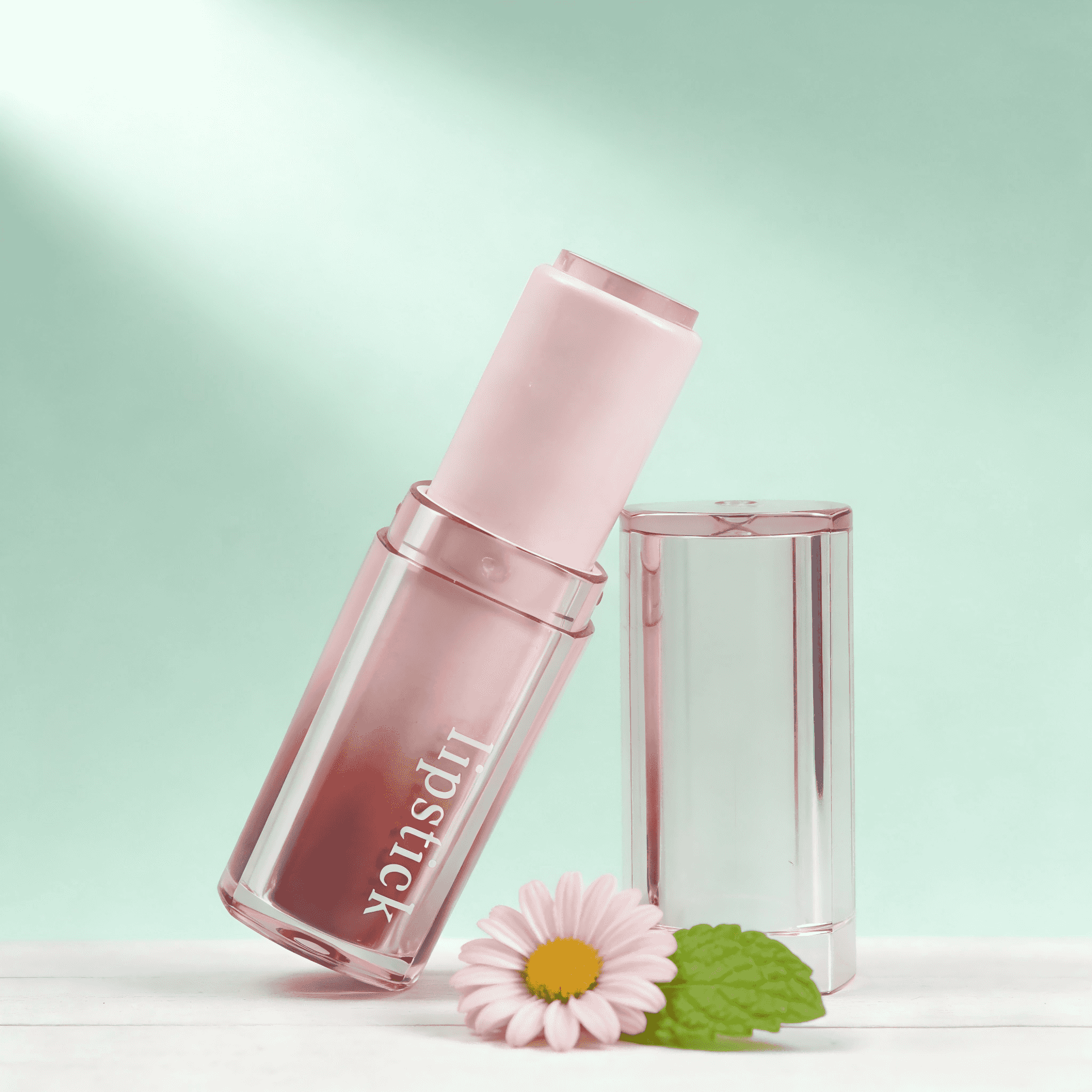3.5g Square Transparent Lipstick Tube