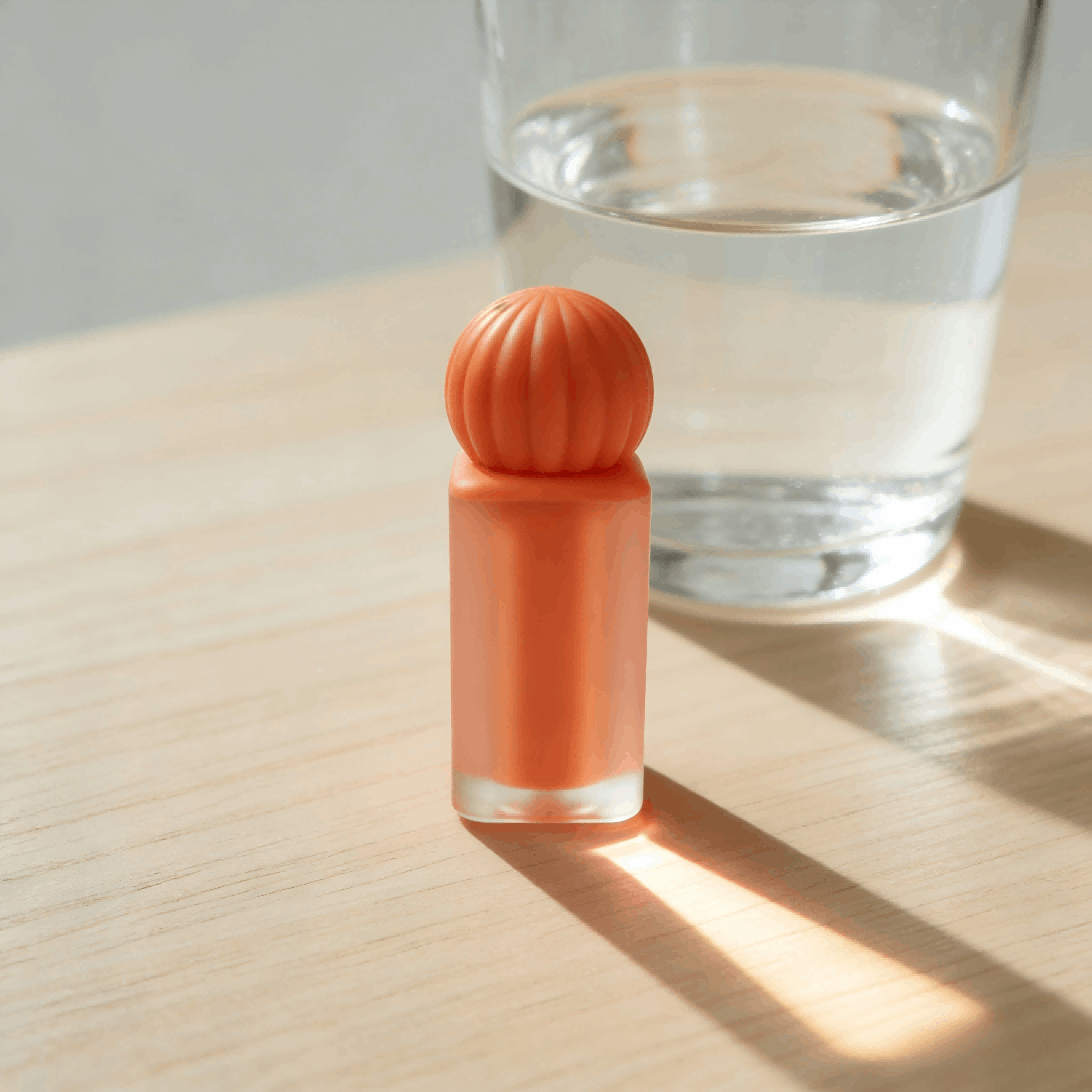 8ml Square Lip Gloss Tube with Pumpkin Cap