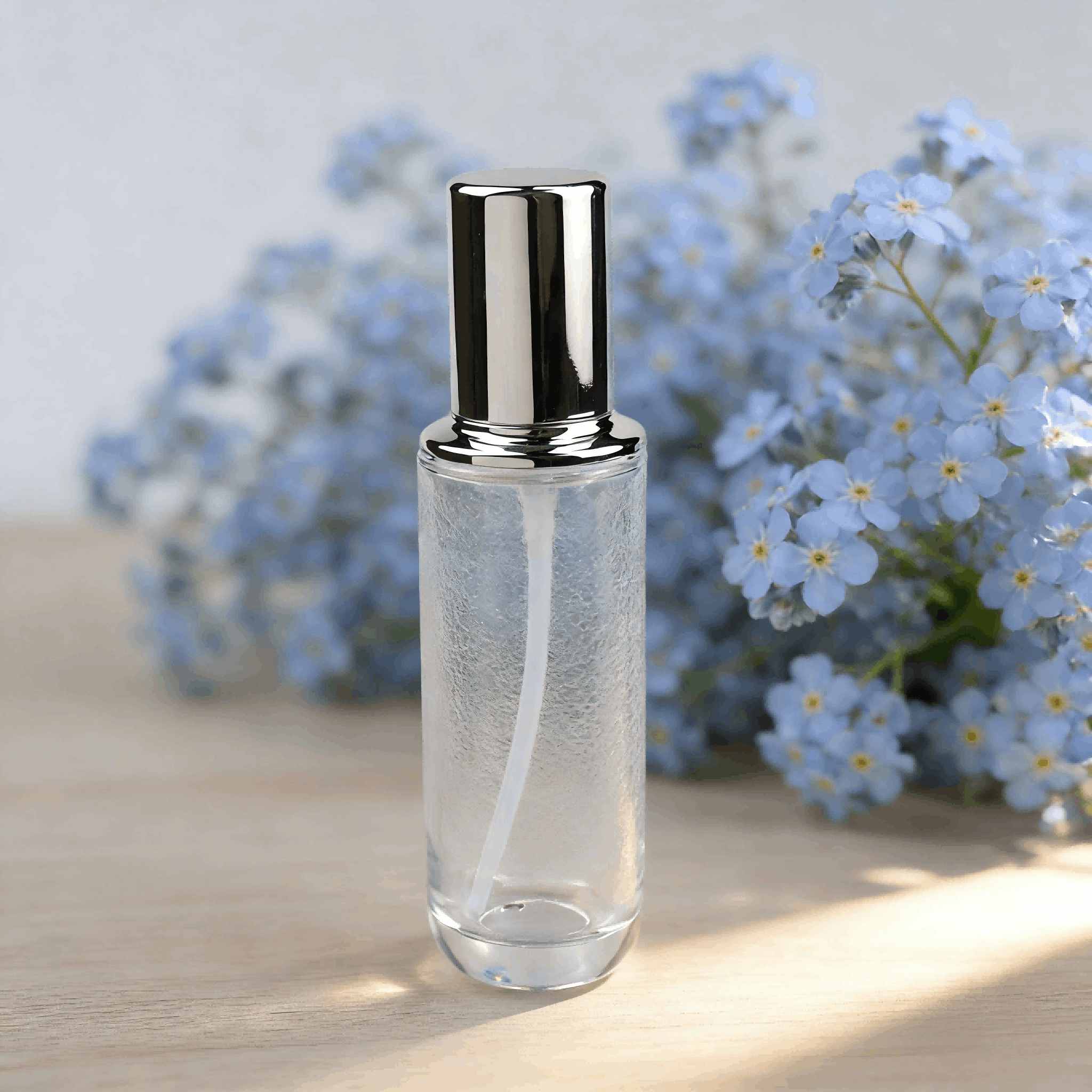 100‑50ml Clear Glass Skincare Bottle Jar Set