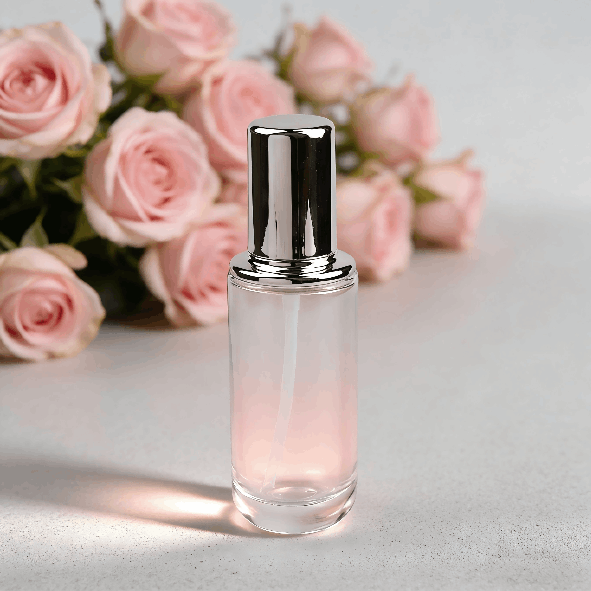 100‑50ml Clear Glass Skincare Bottle Jar Set