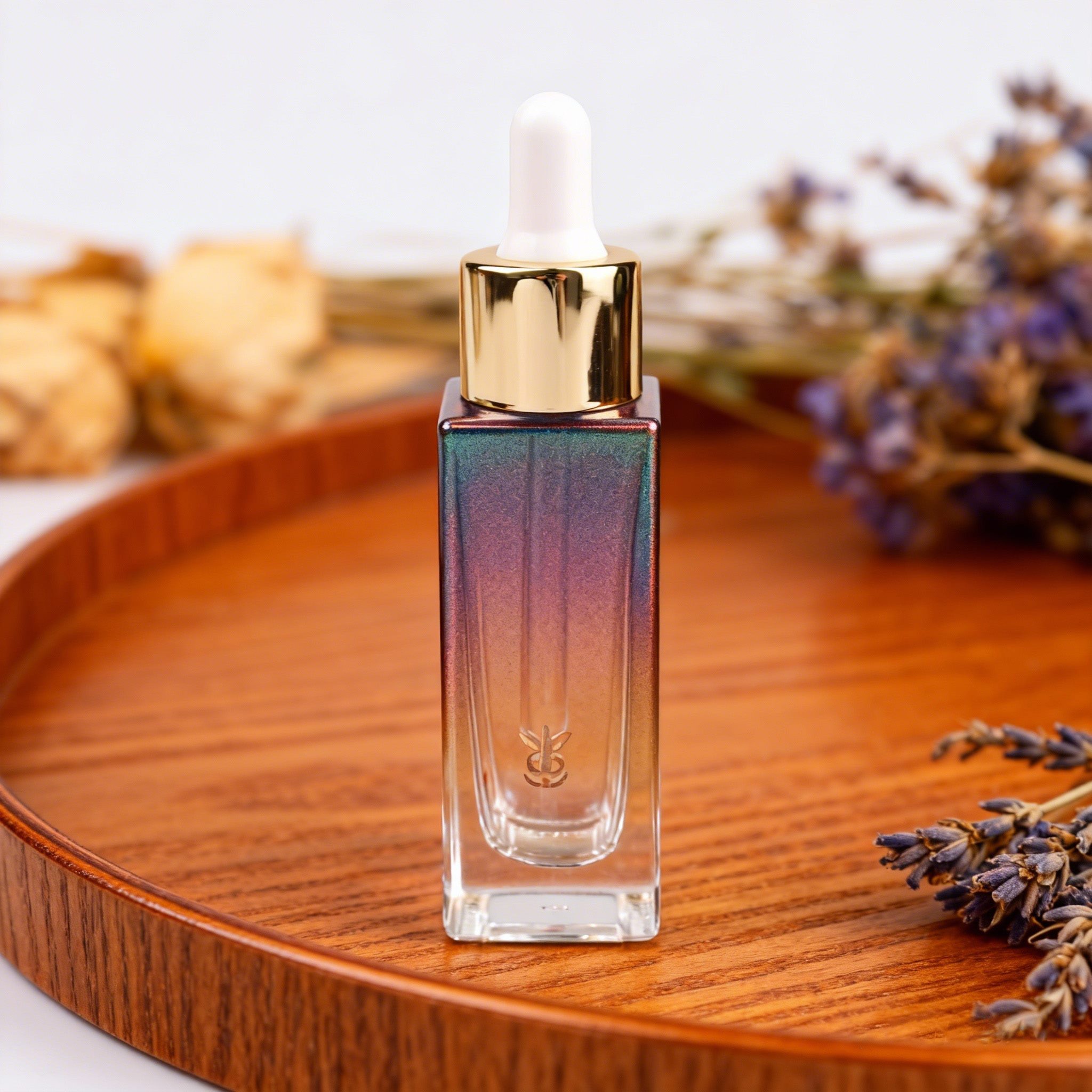 30ml Slim Square Glass dropper Bottle
