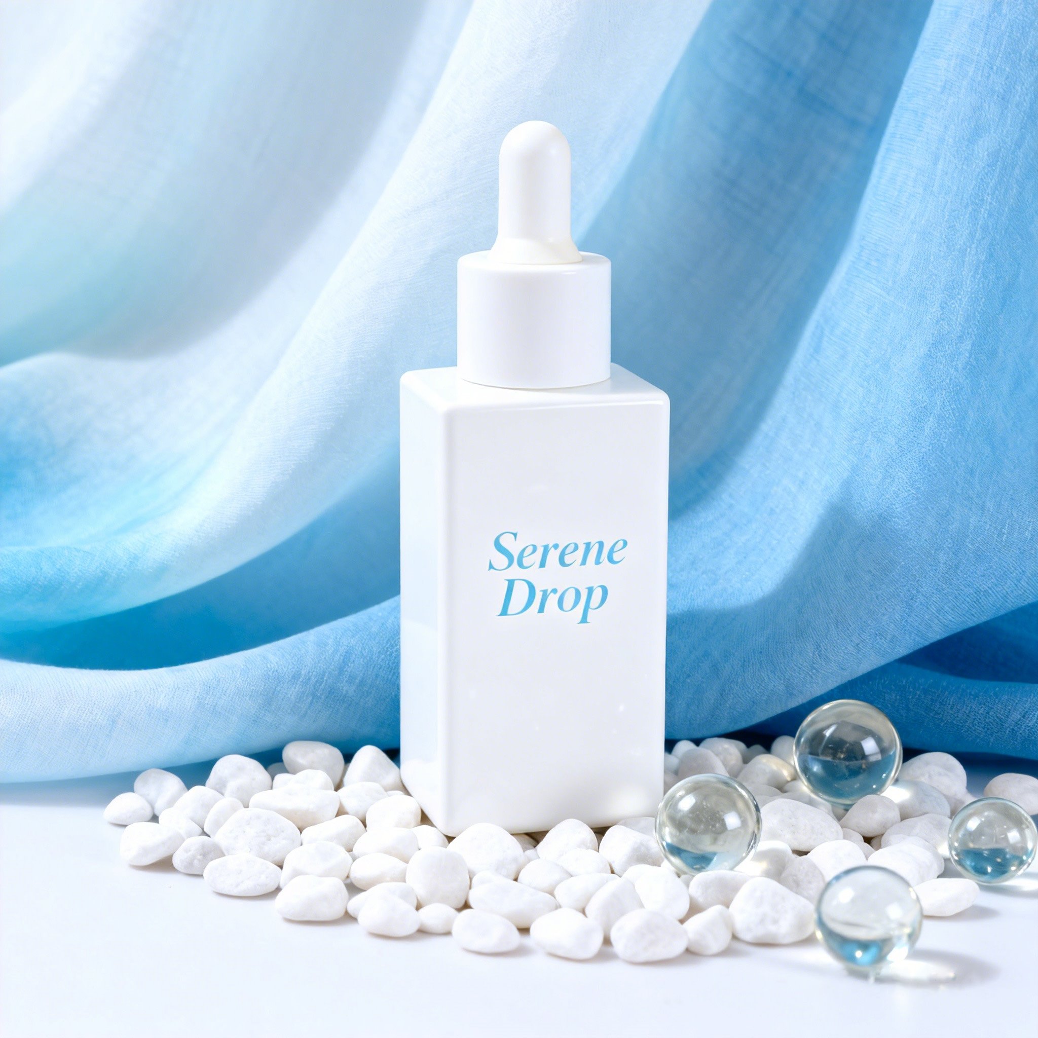 30ml Minimalist Square Glass dropper Bottle