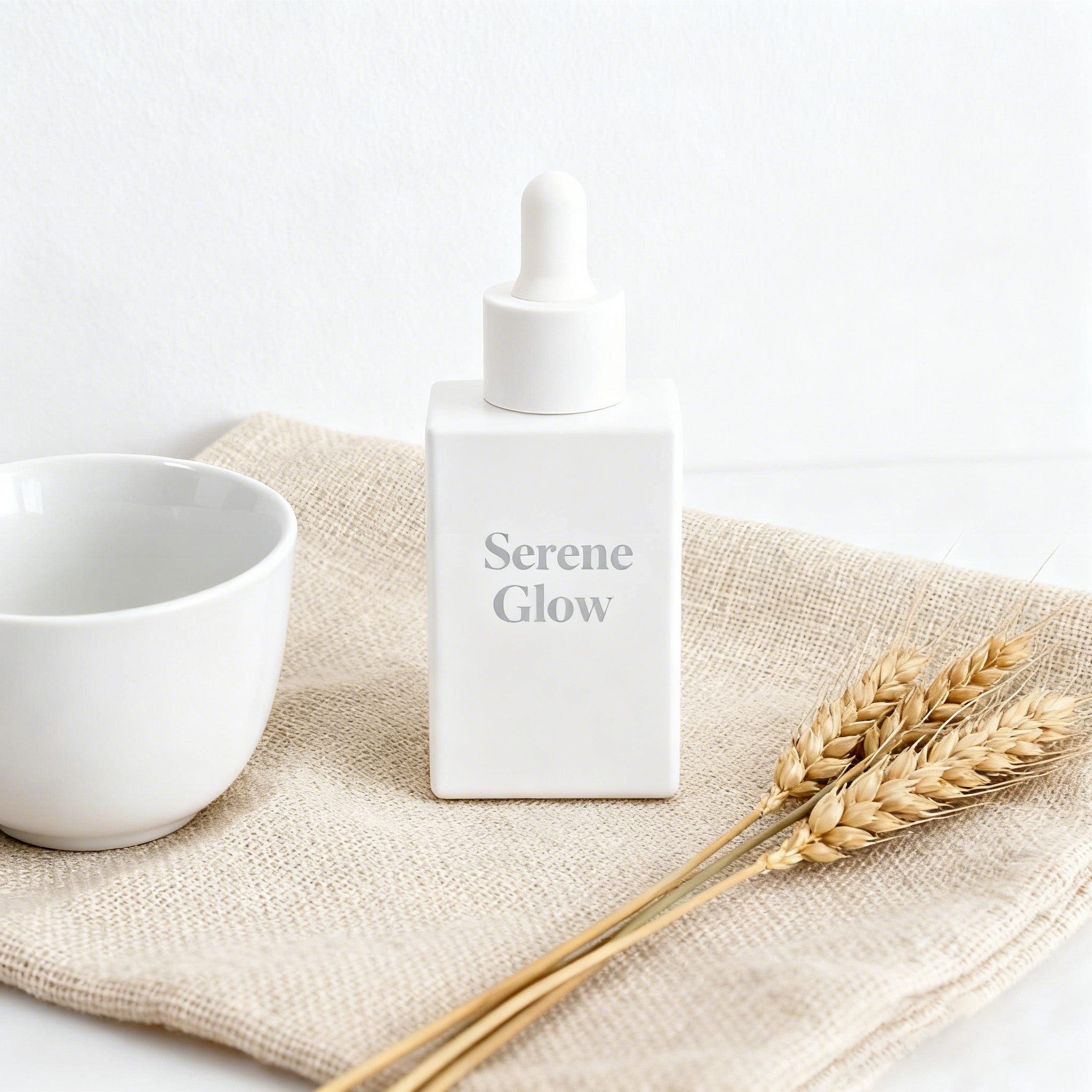 30ml Minimalist Square Glass dropper Bottle