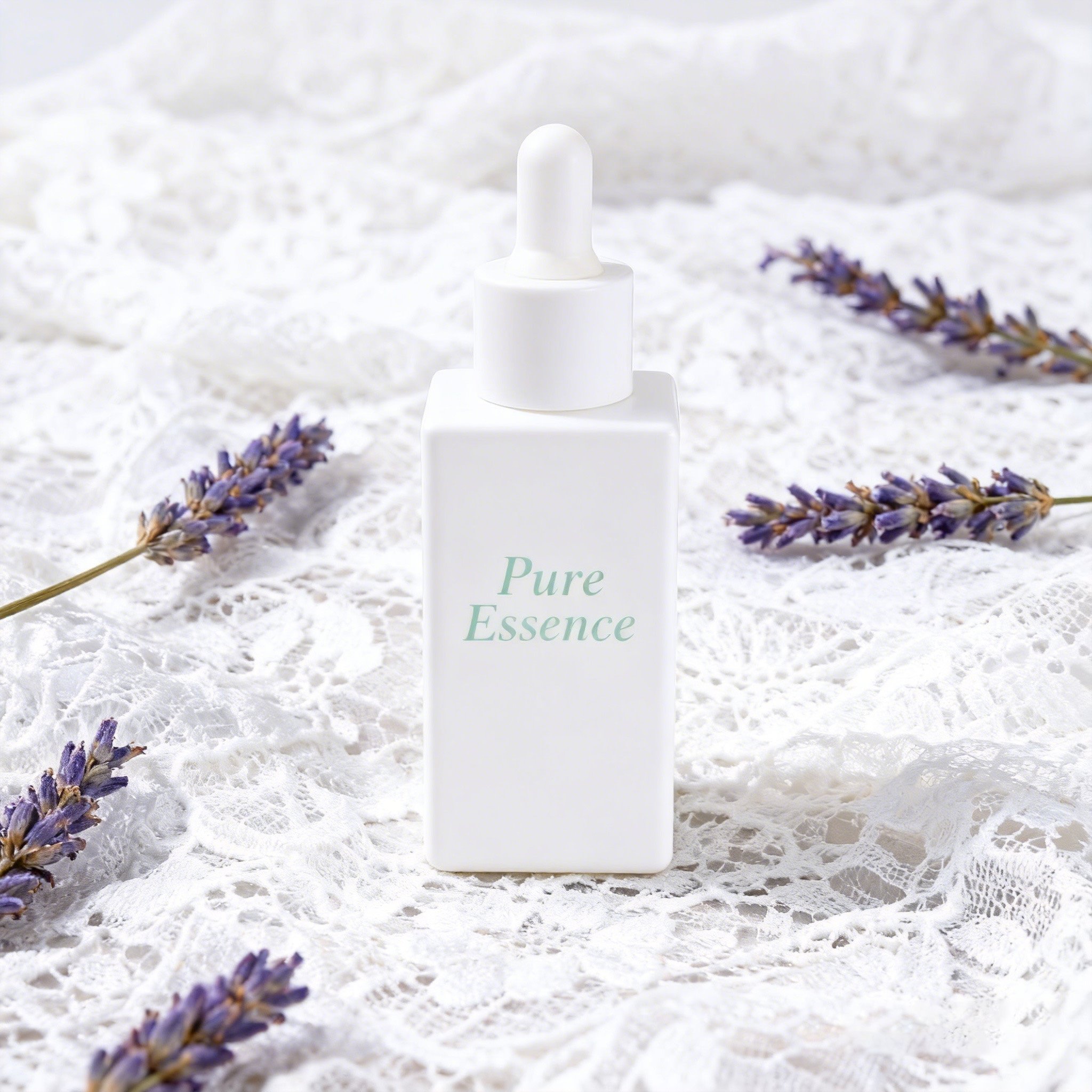 30ml Minimalist Square Glass dropper Bottle