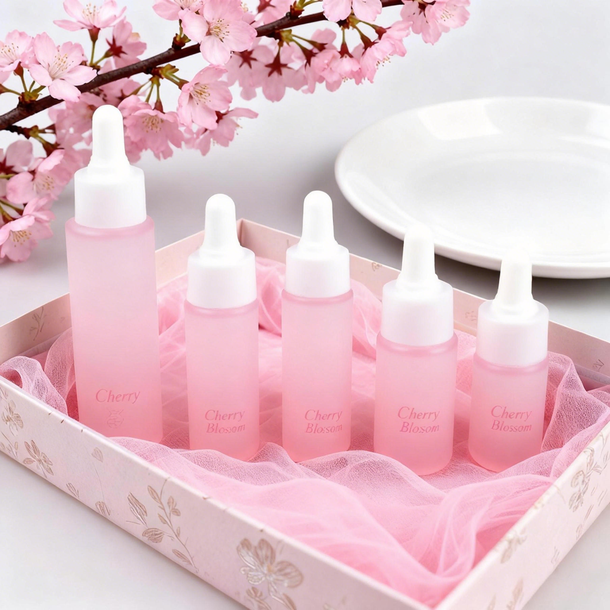5‑30ml Cylindrical Glass dropper Bottle Set