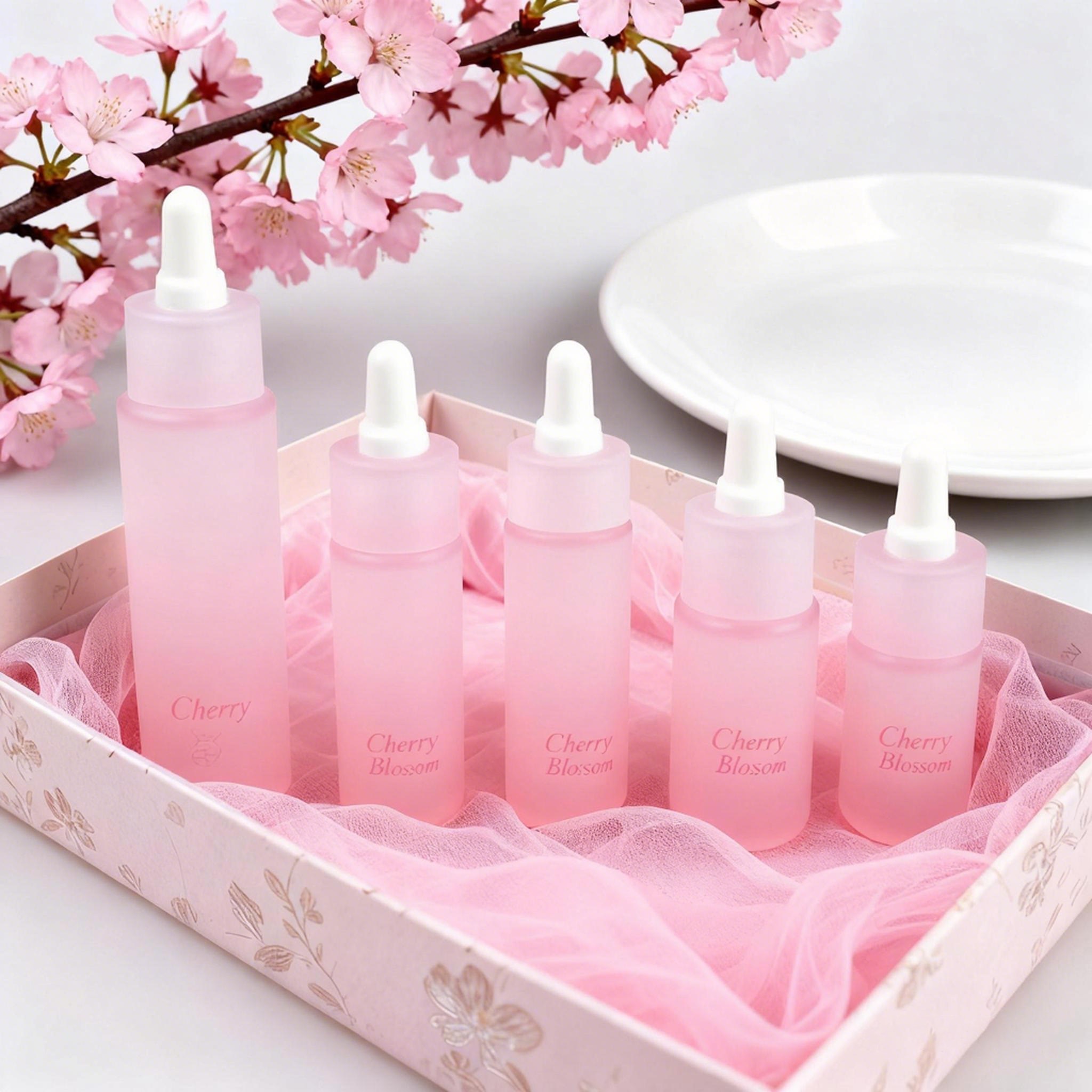 5‑30ml Cylindrical Glass dropper Bottle Set
