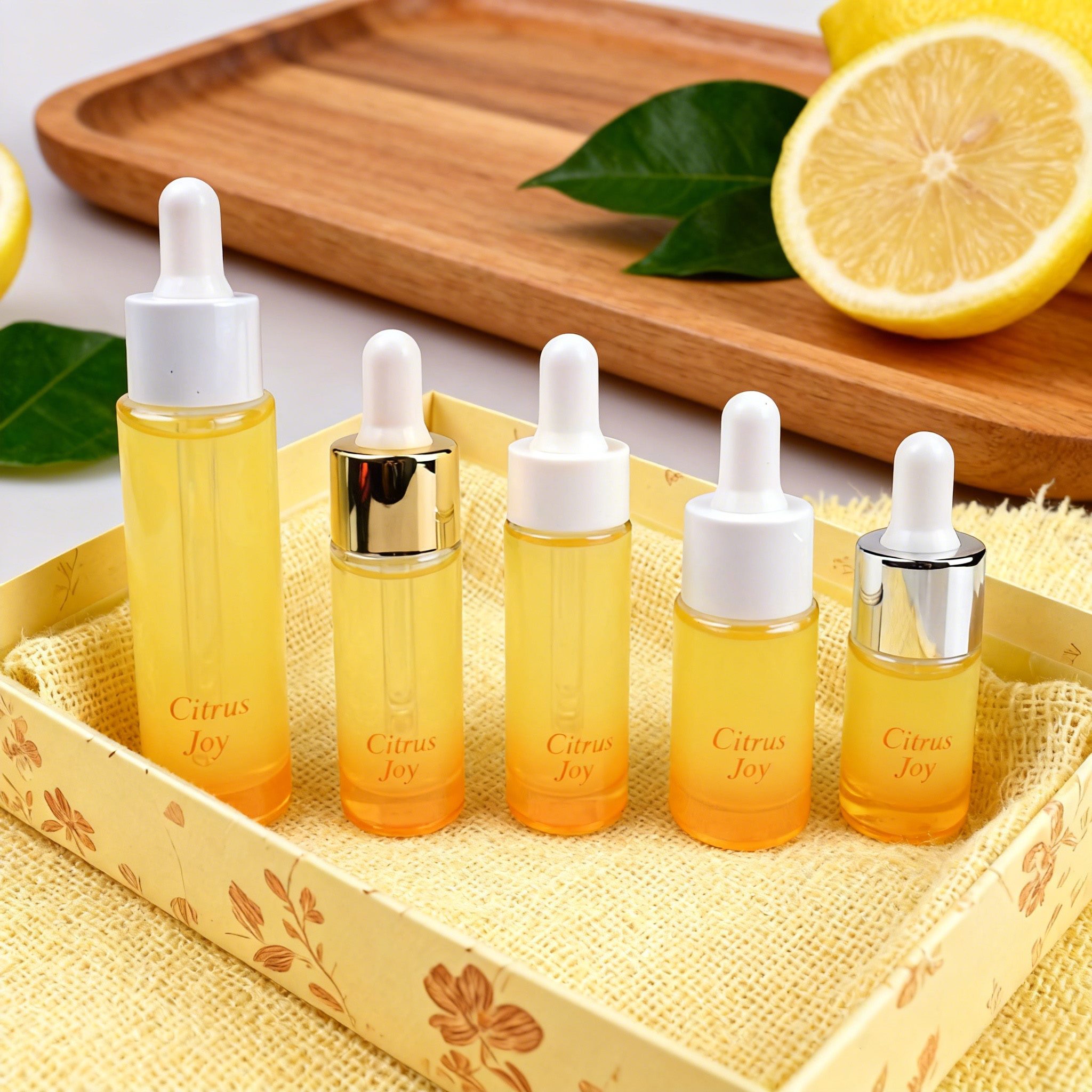 5‑30ml Cylindrical Glass dropper Bottle Set