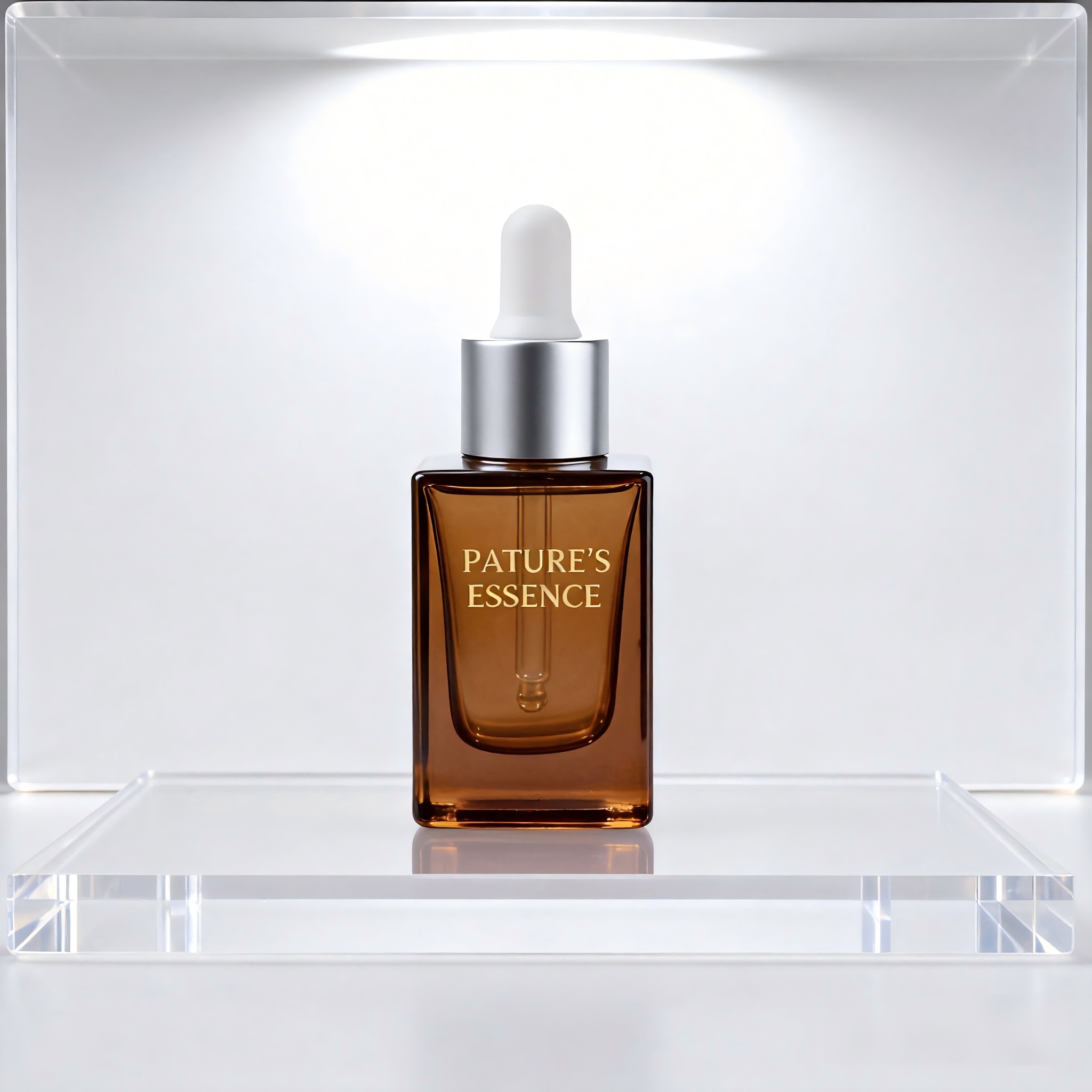 30ml Amber Square Glass dropper Bottle