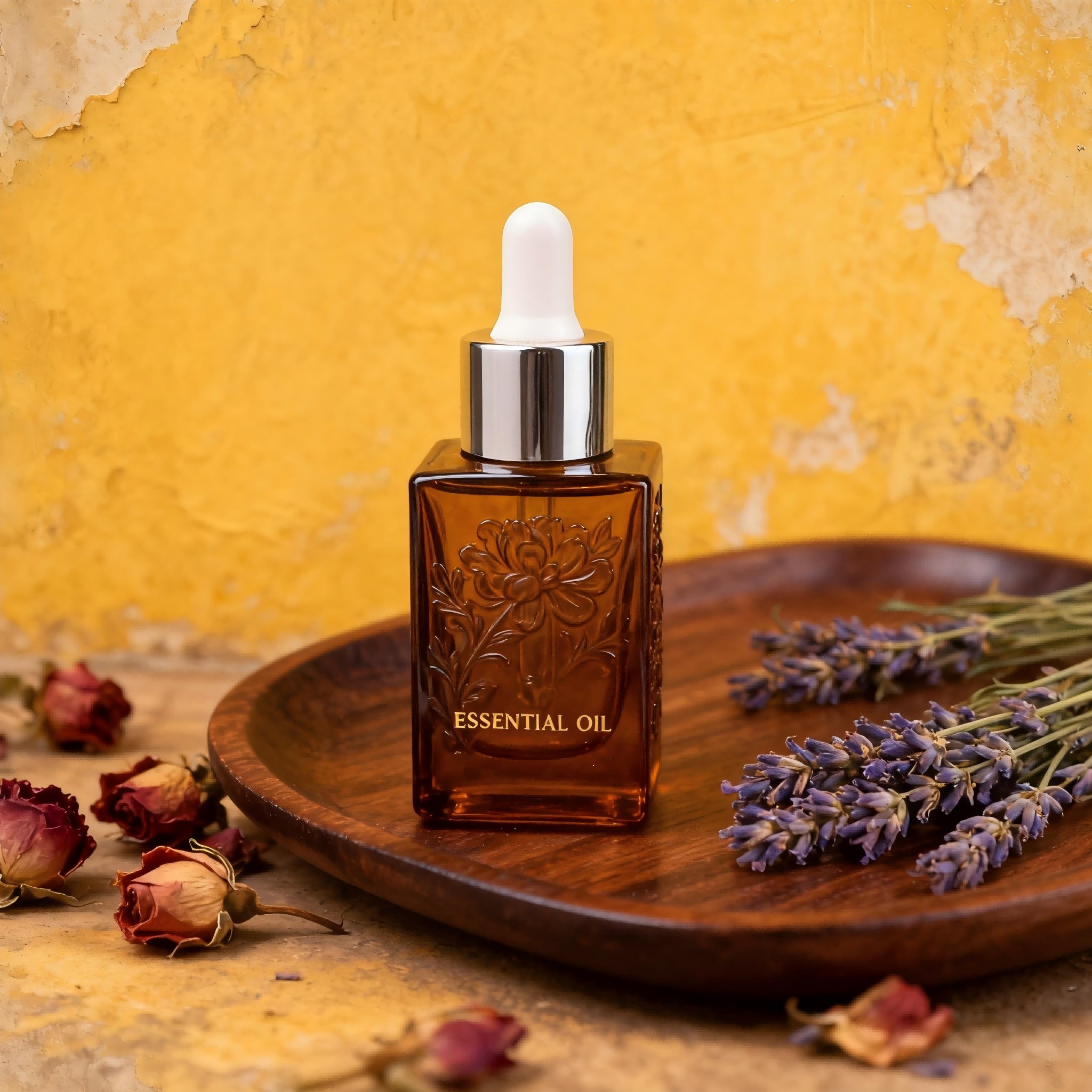 30ml Amber Square Glass dropper Bottle