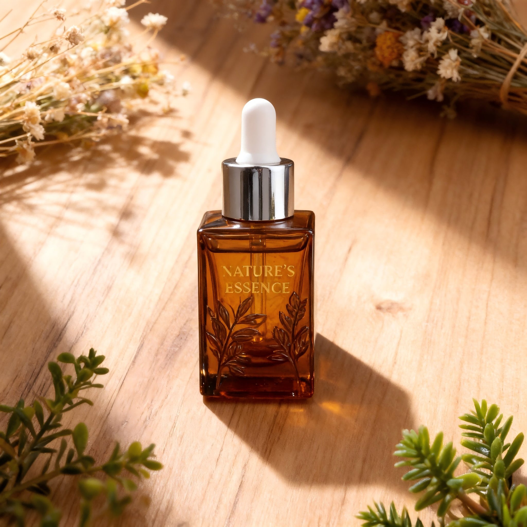 30ml Amber Square Glass dropper Bottle