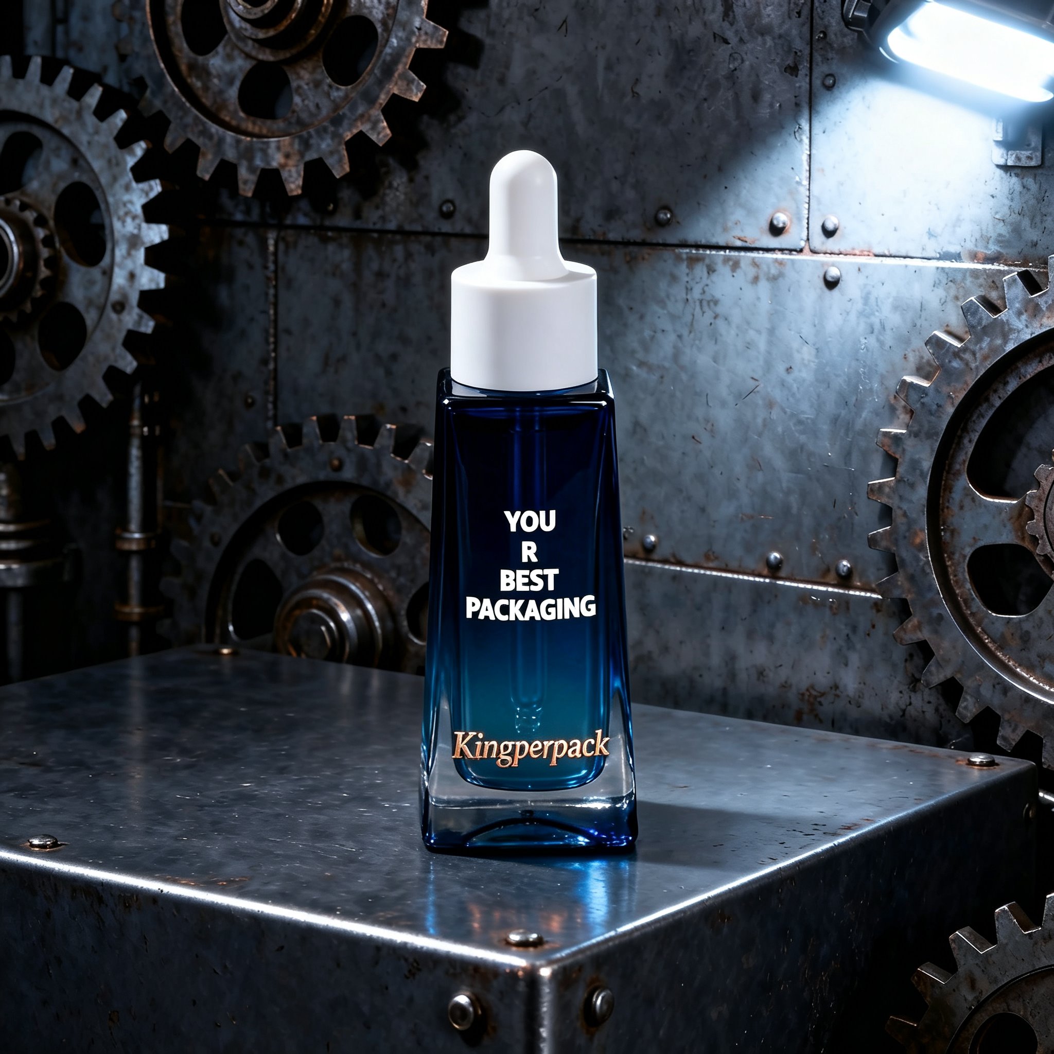 30ml Trapezoidal Square White‑Top dropper Bottle