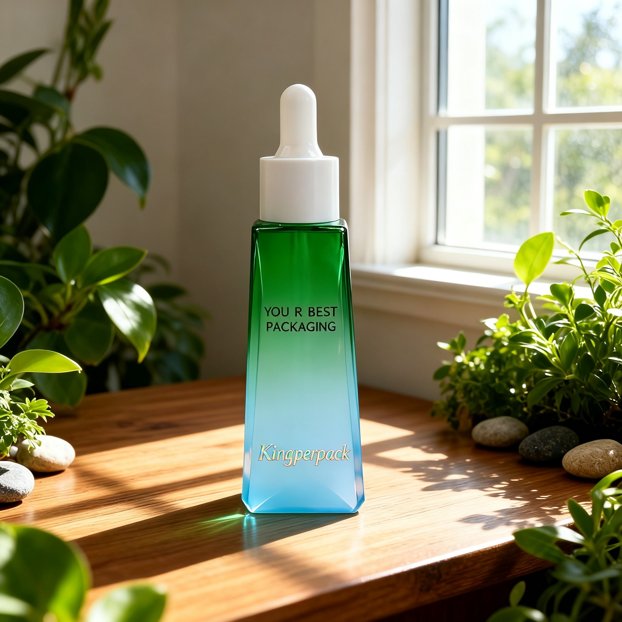30ml Trapezoidal Square White‑Top dropper Bottle
