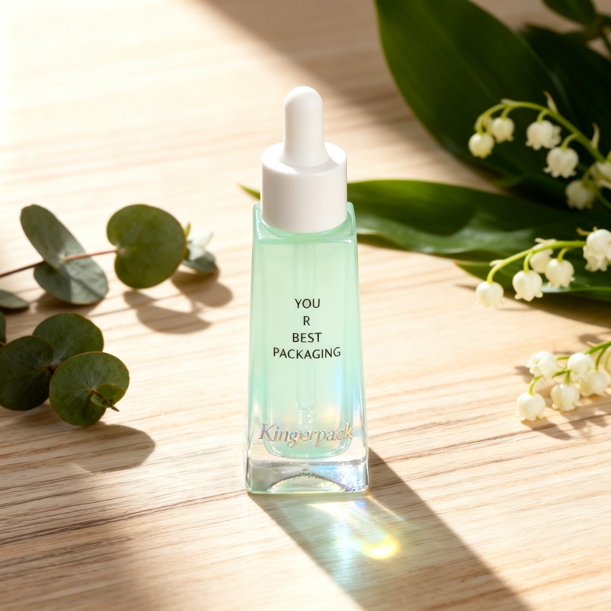 30ml Trapezoidal Square White‑Top dropper Bottle