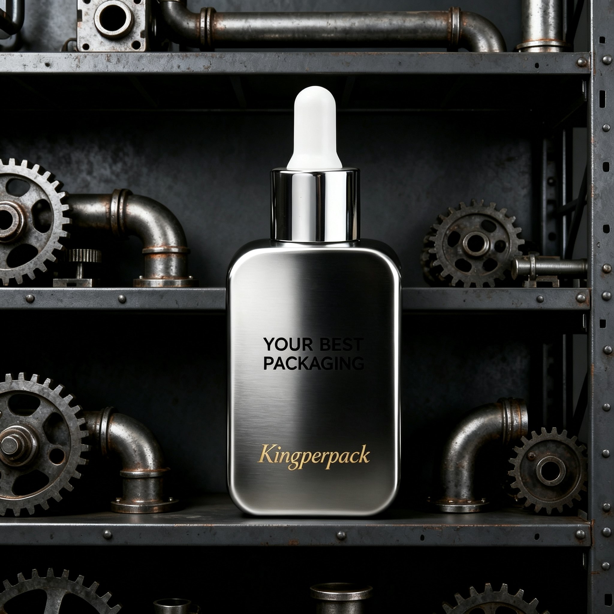 30ml Rounded Flat Square dropper Glass Bottle