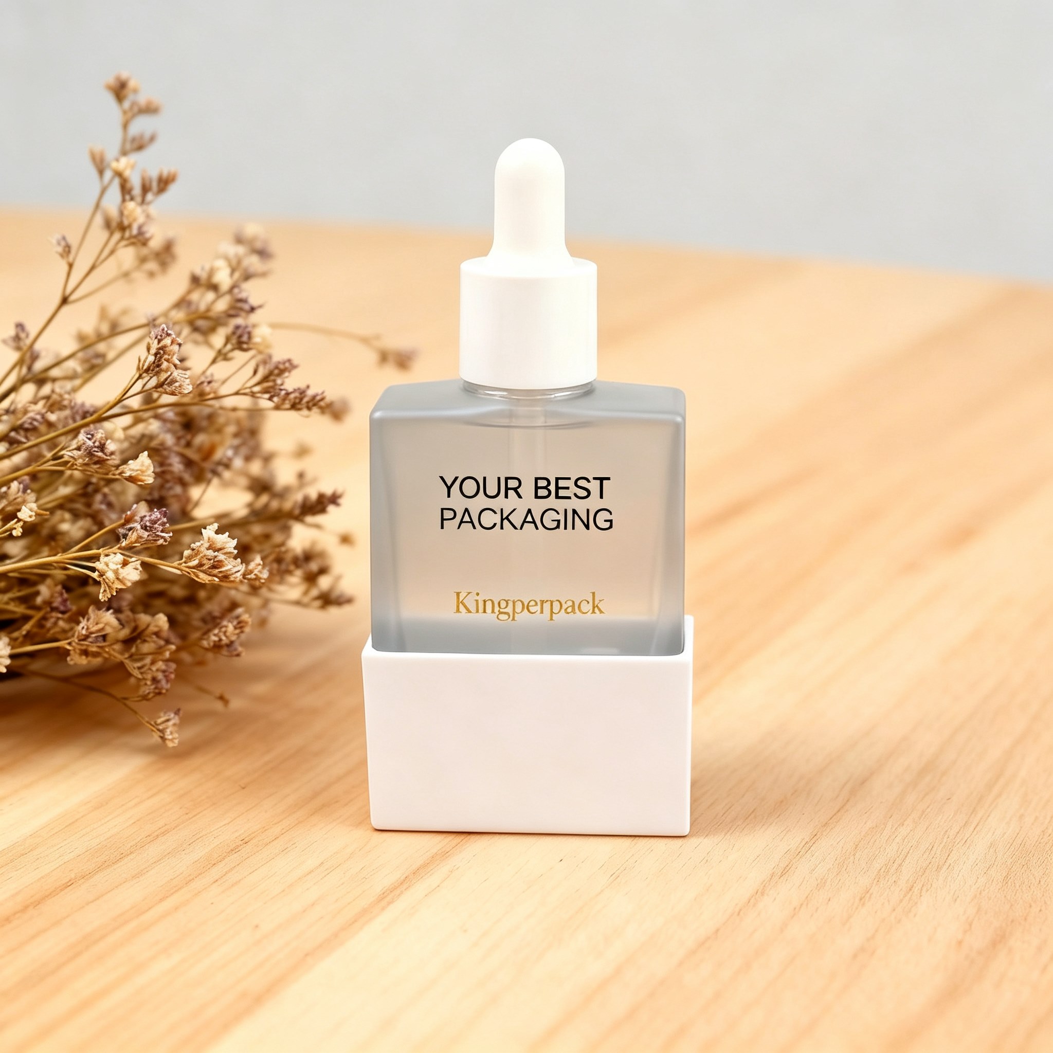 30ml Square Glass dropper Bottle With Base Stand