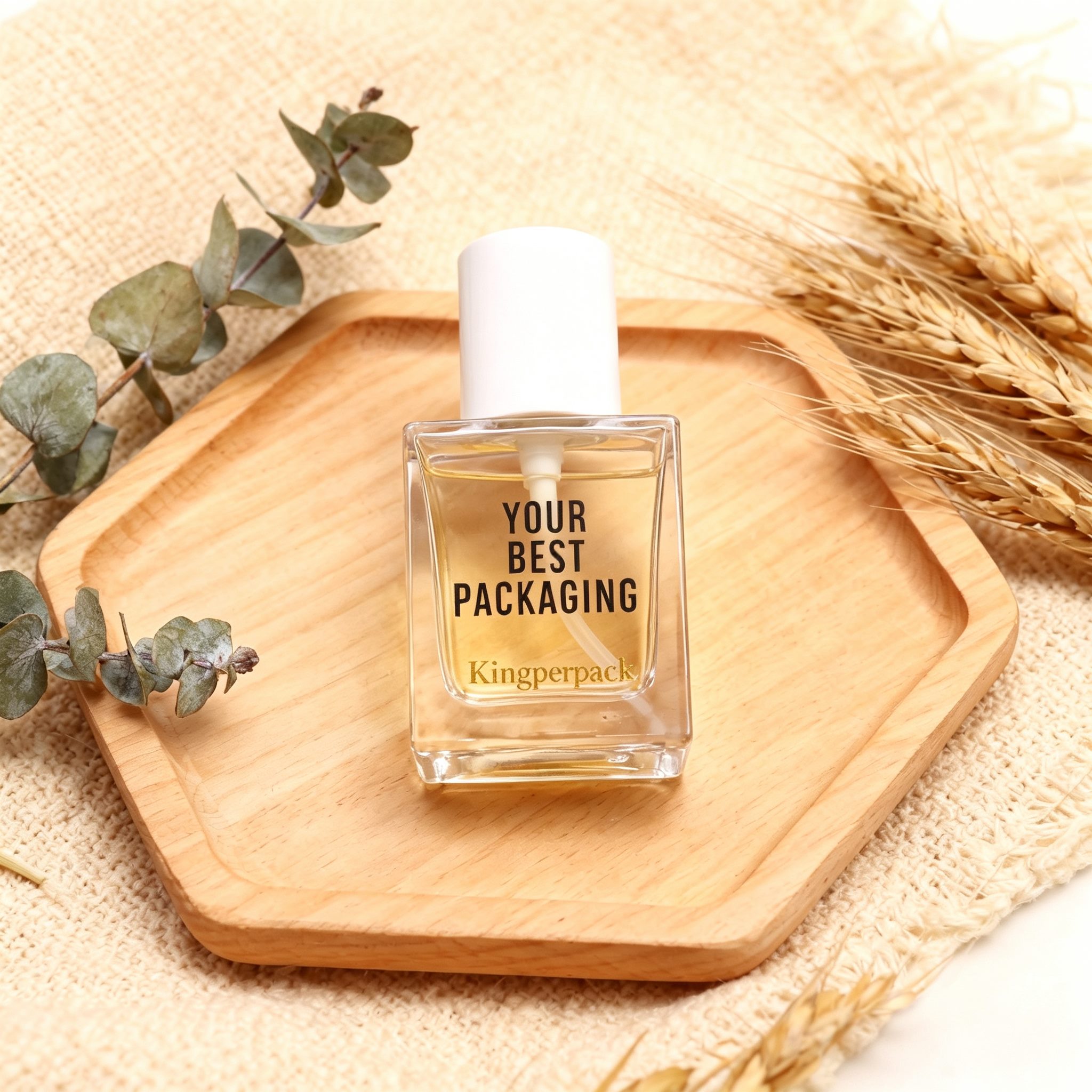 30ml Square Heavy Base Glass Lotion Bottle