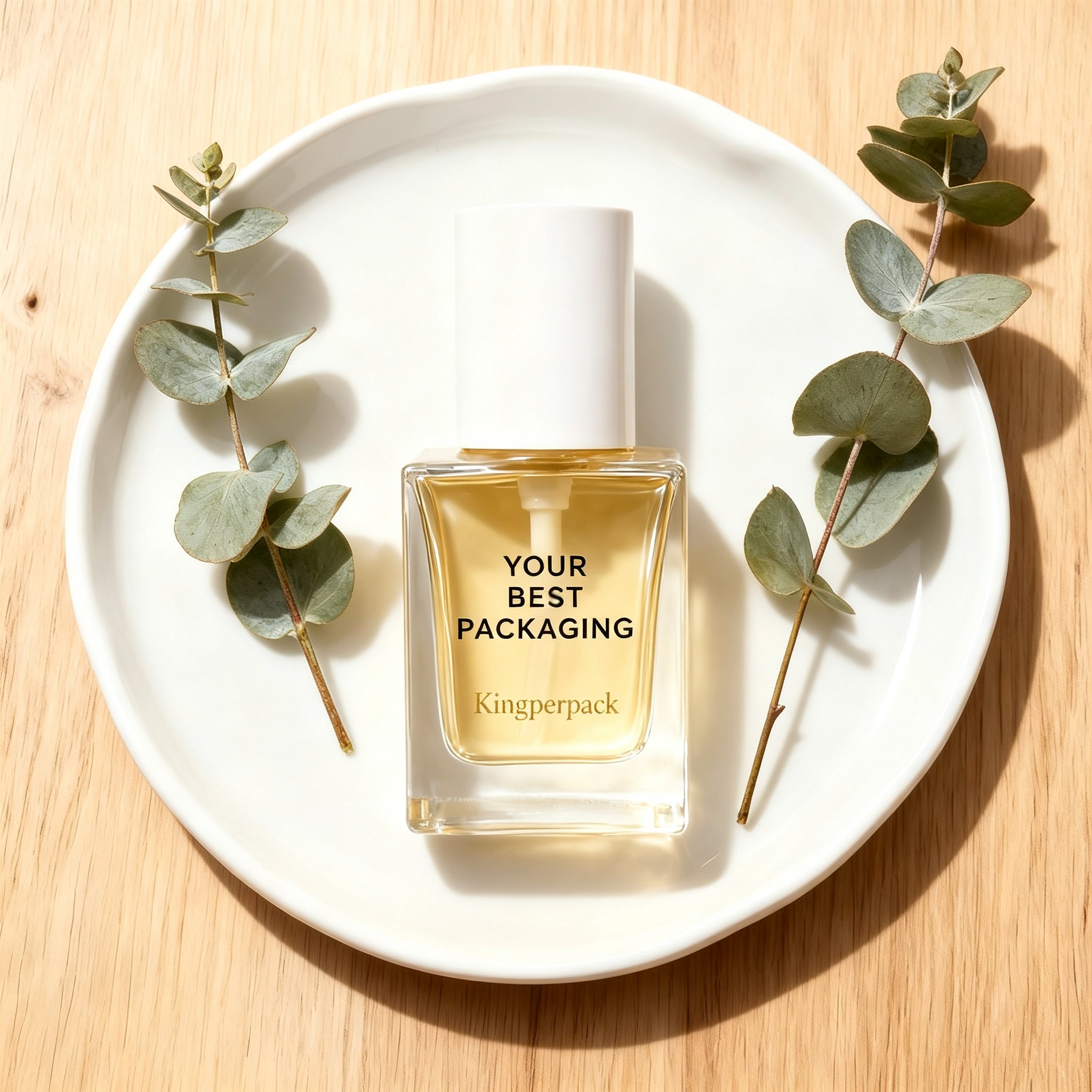 30ml Square Heavy Base Glass Lotion Bottle