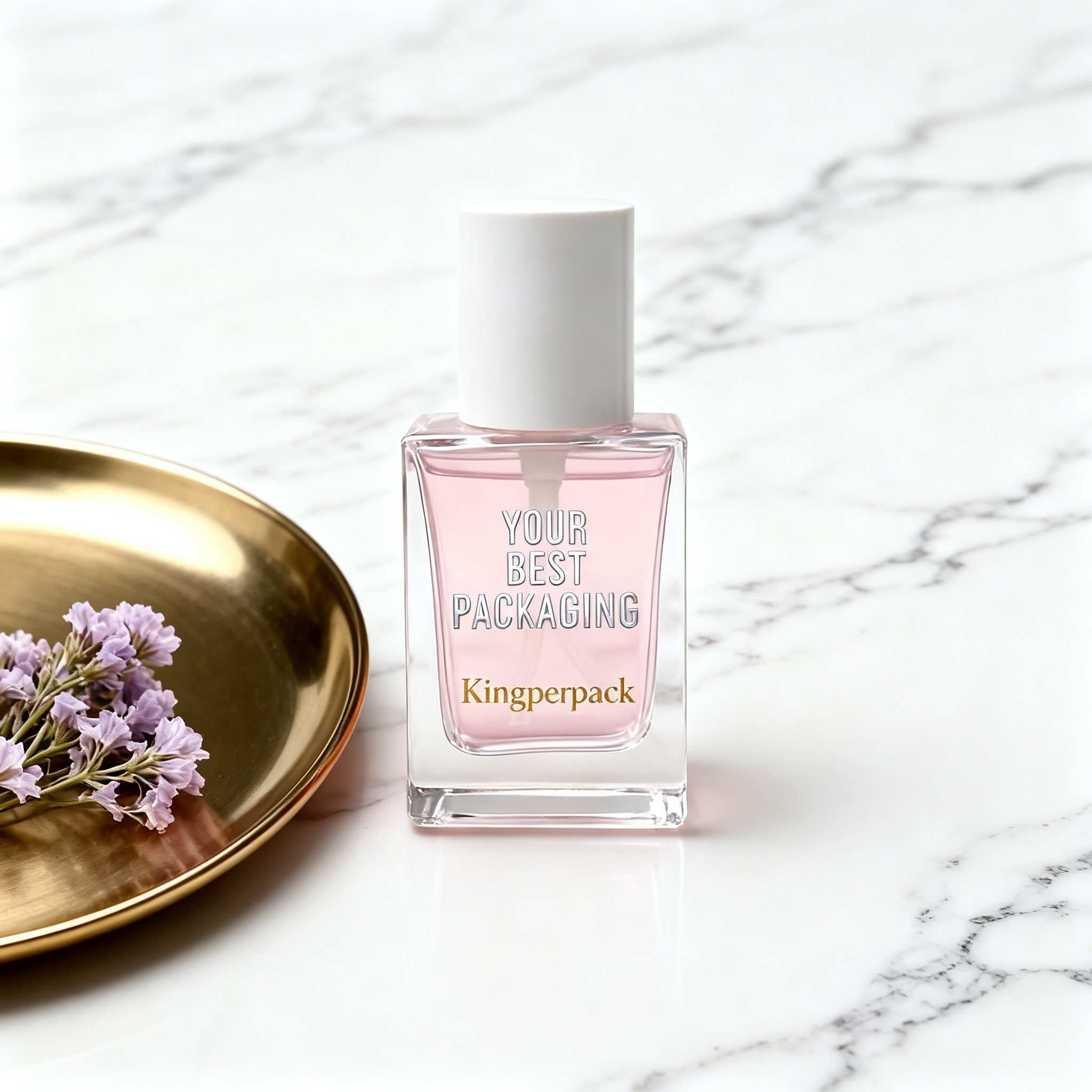 30ml Square Heavy Base Glass Lotion Bottle