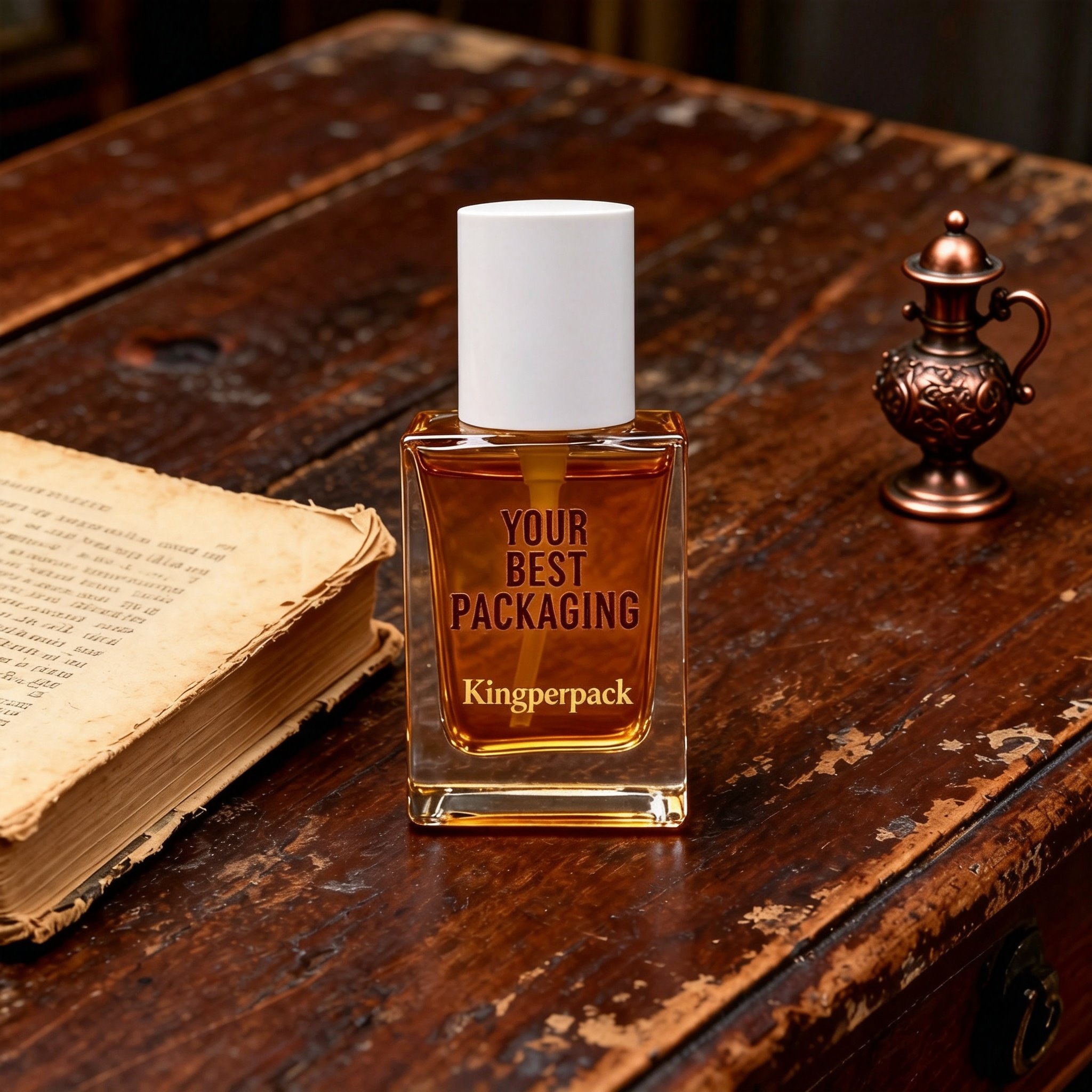 30ml Square Heavy Base Glass Lotion Bottle