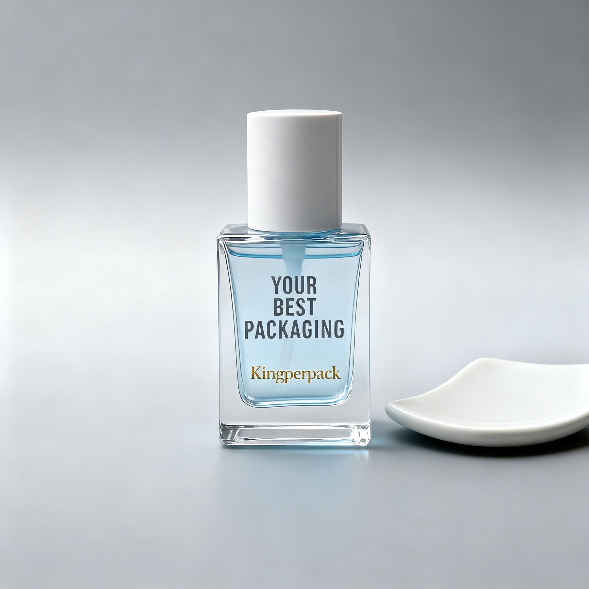 30ml Square Heavy Base Glass Lotion Bottle