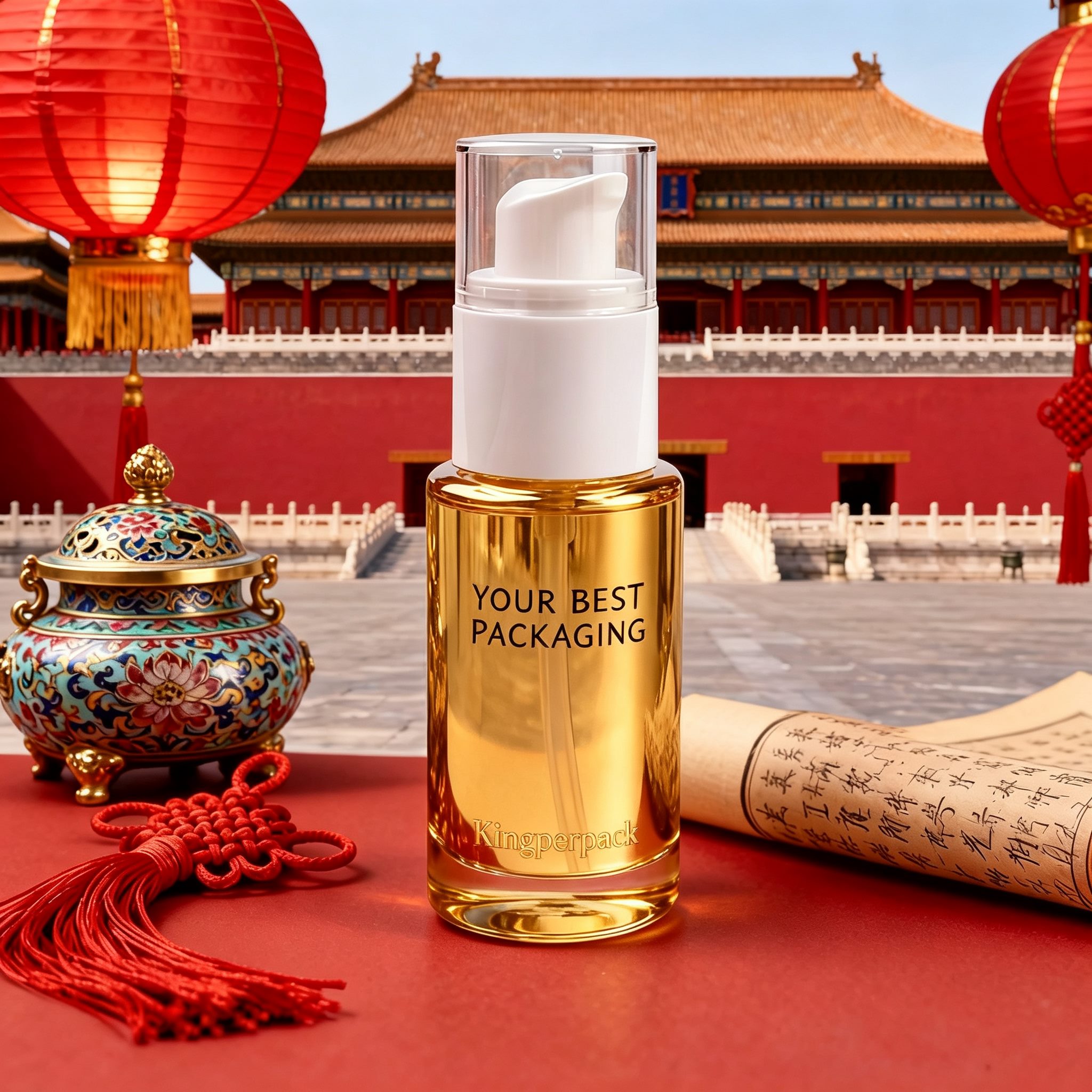 80ml Medium Cylindrical Glass Pump Bottle