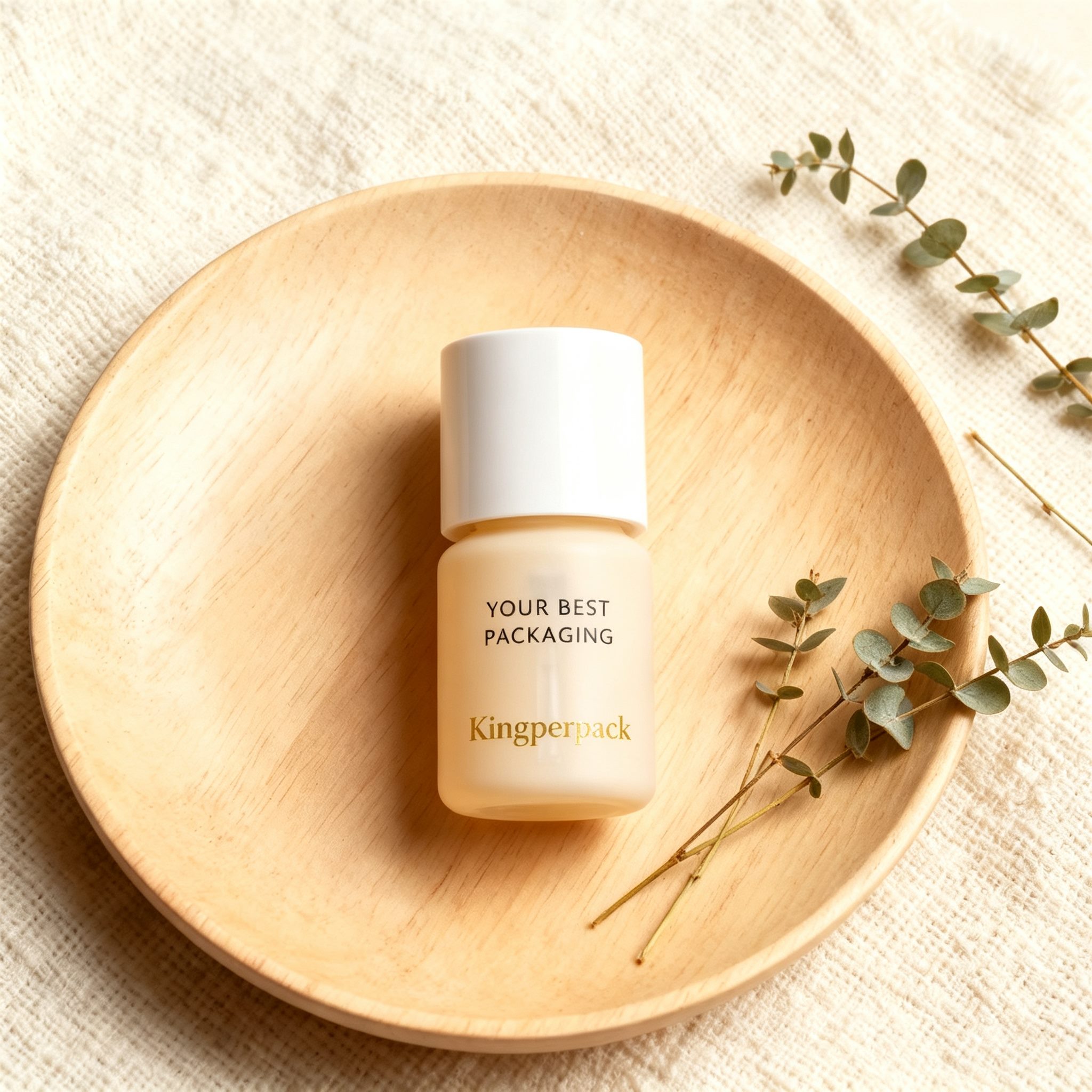 30ml Mini Short Bulbous Glass Lotion Pump Bottle
