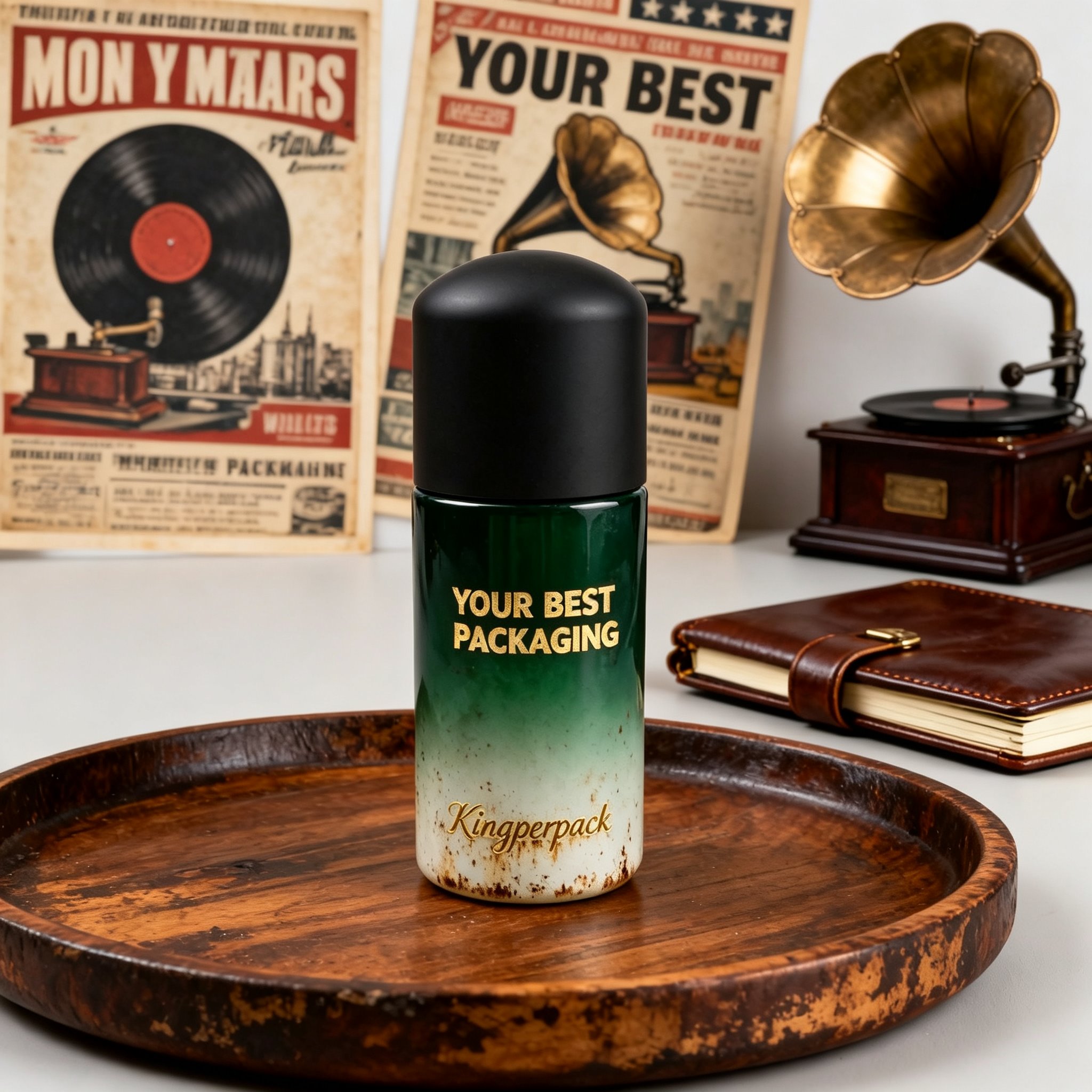 100ml Bullet‑Top Cylindrical Glass Lotion Bottle