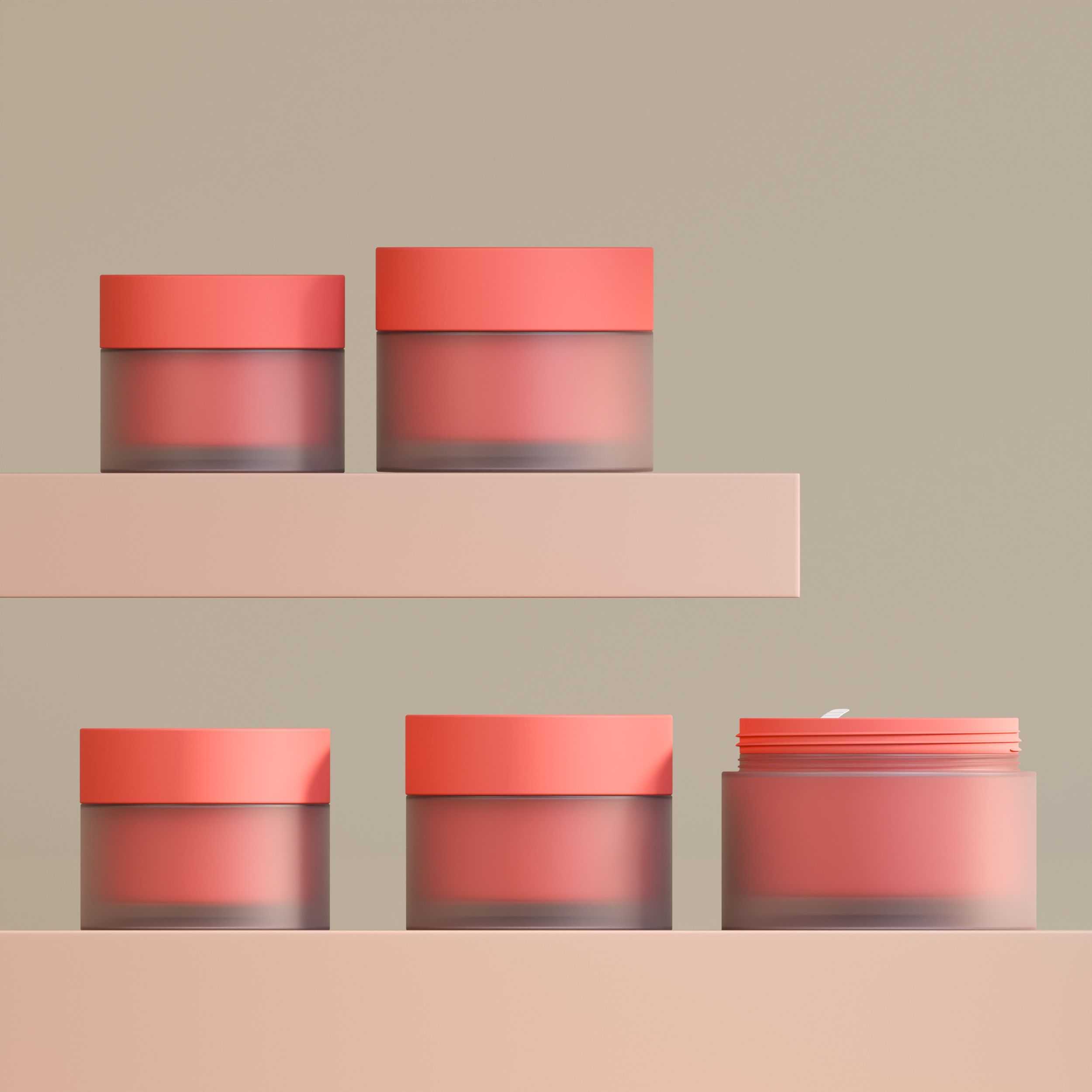 Multi‑Size Matte Two‑Tone PP Cosmetic Cream Jars