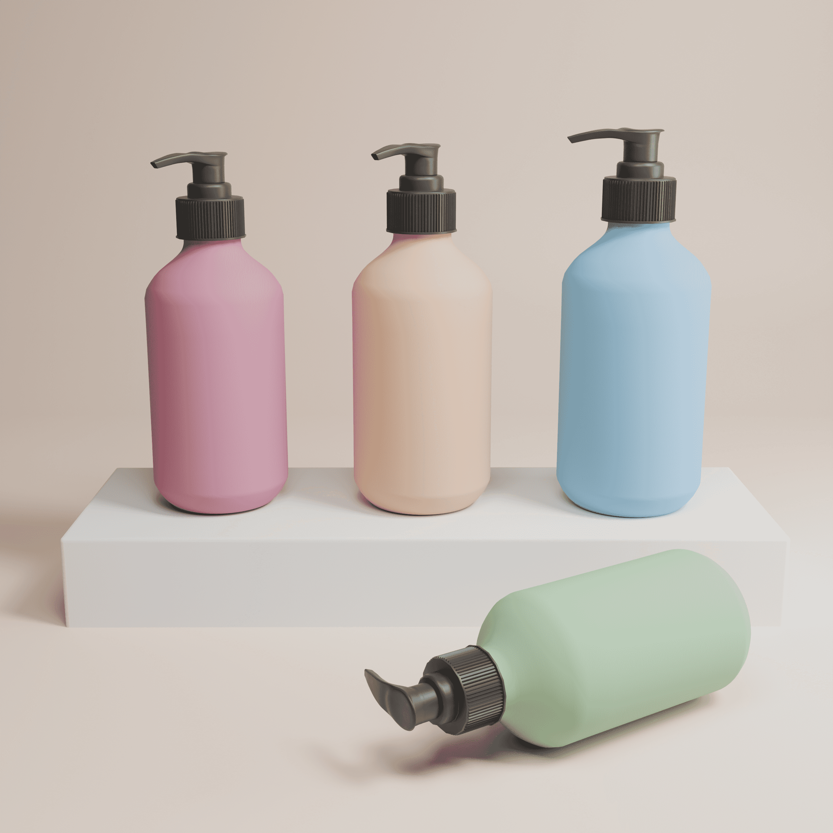 Multi‑Size Matte Soft‑Touch PET Lotion Pump Bottles