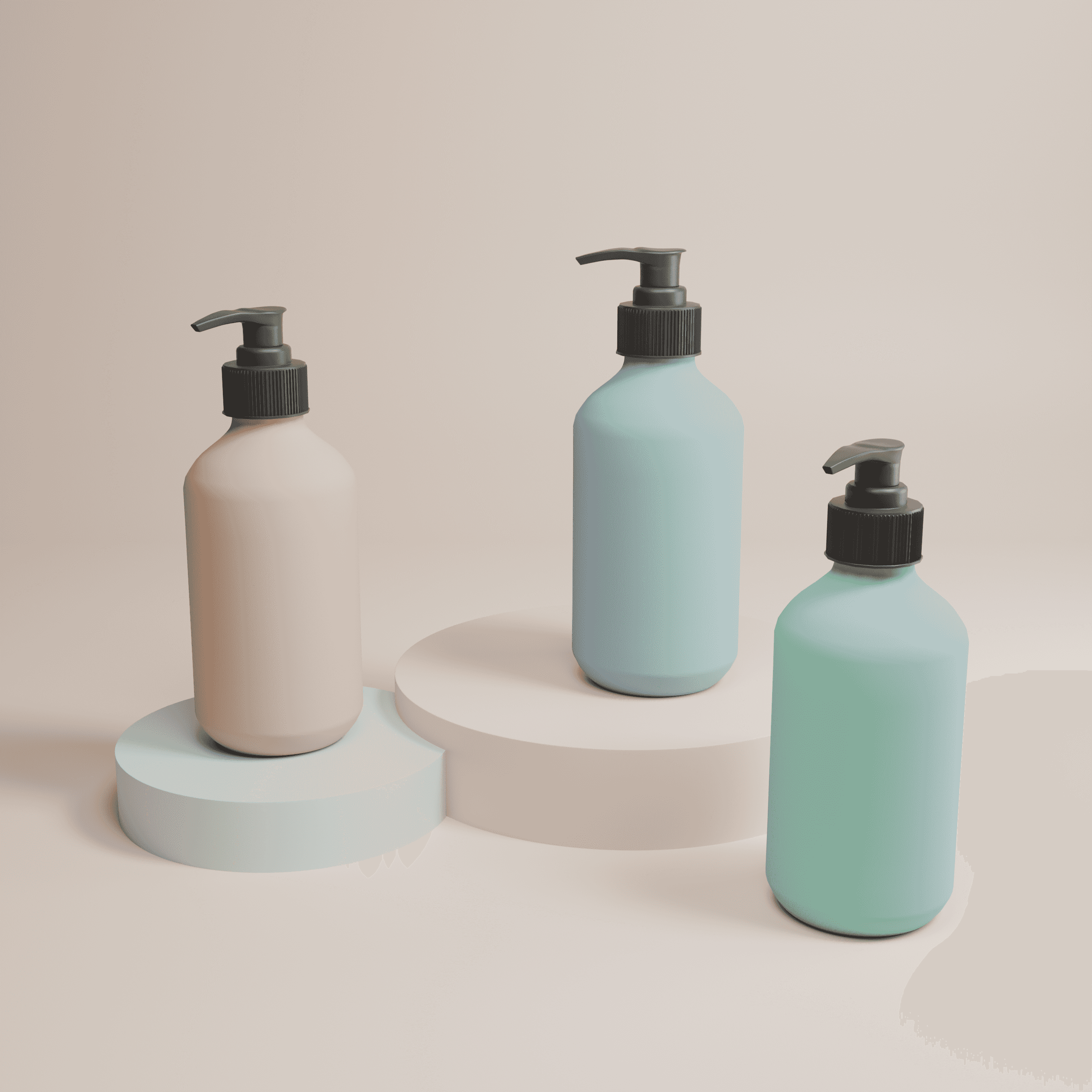 Multi‑Size Matte Soft‑Touch PET Lotion Pump Bottles