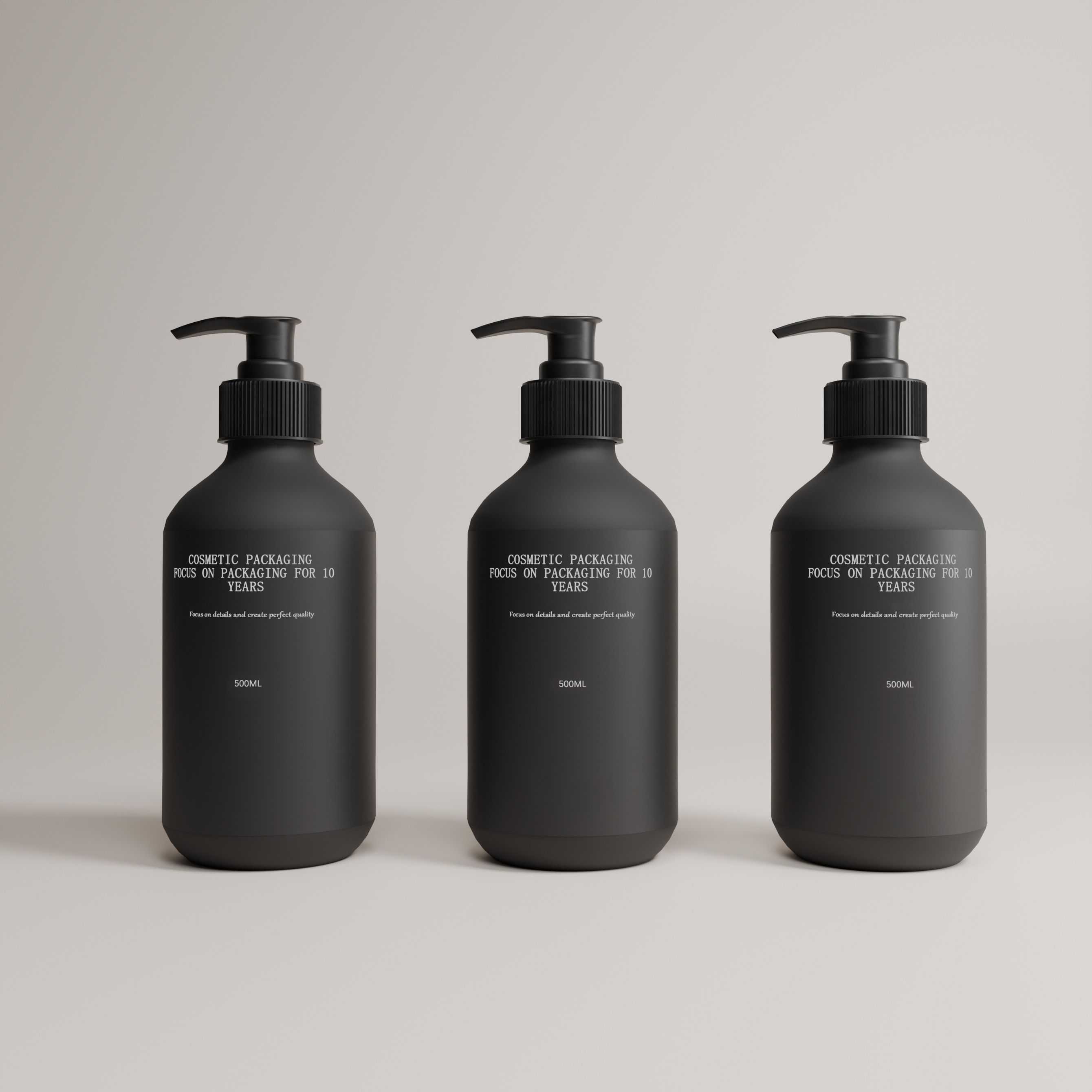 Multi‑Size Matte Soft‑Touch PET Lotion Pump Bottles